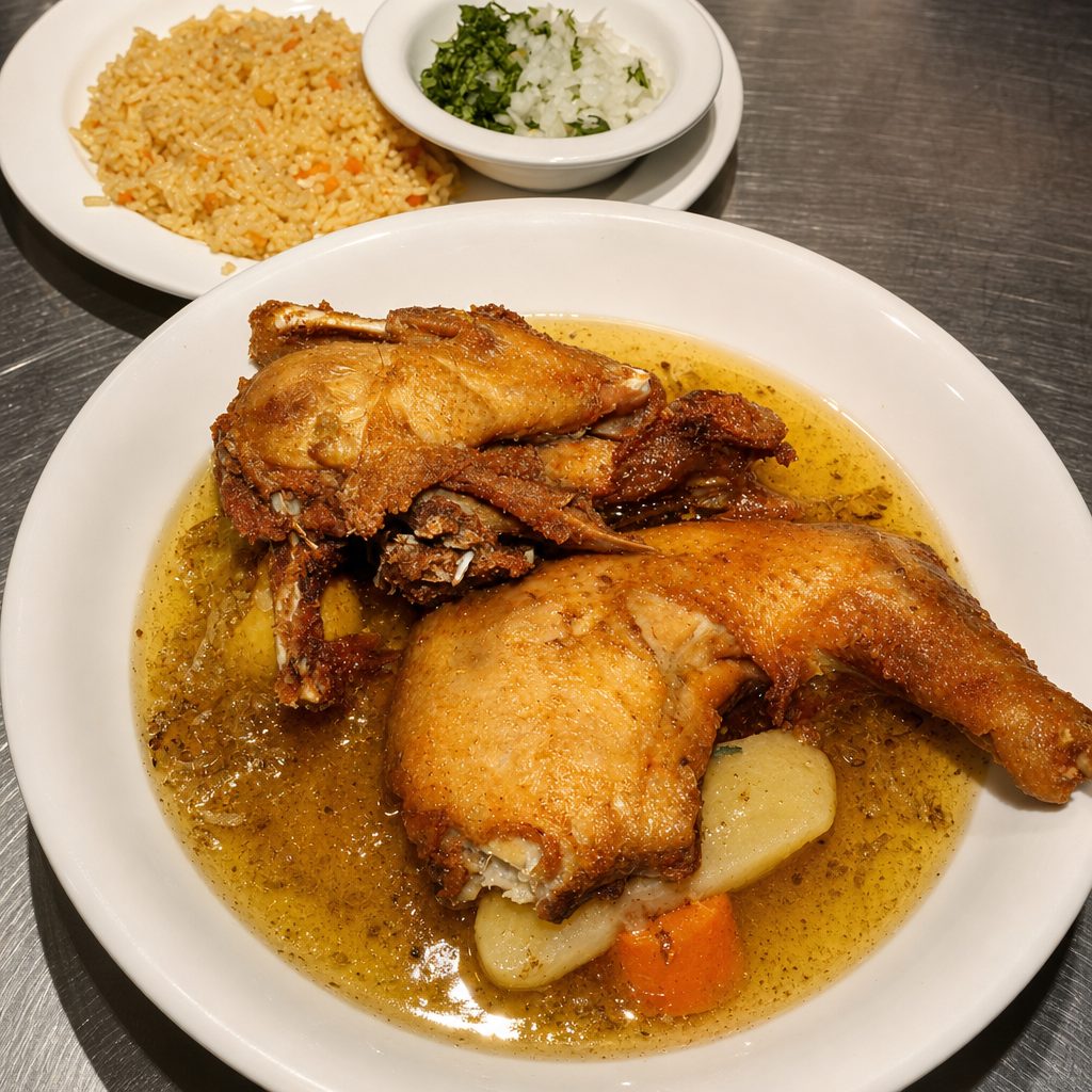 Caldo De Pollo O De Gallina (Salvadorian).