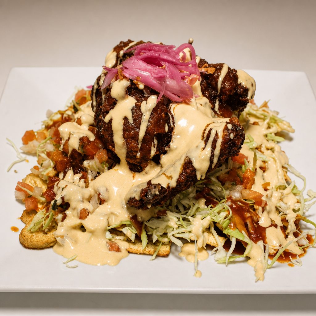 Pollo Con Tajadas (Honduran).